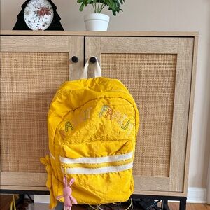 Zara Yellow Kids Backpack